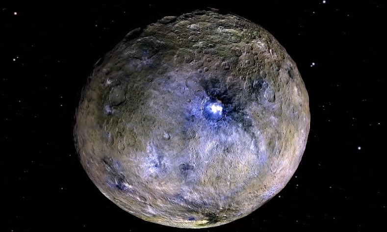 NASA разместило в Интернете видеоролик с полетом над Церерой