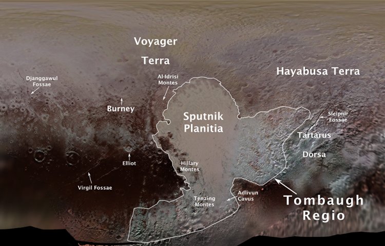 НАСА ознакомило интернет-пользователей с первой картой Плутона