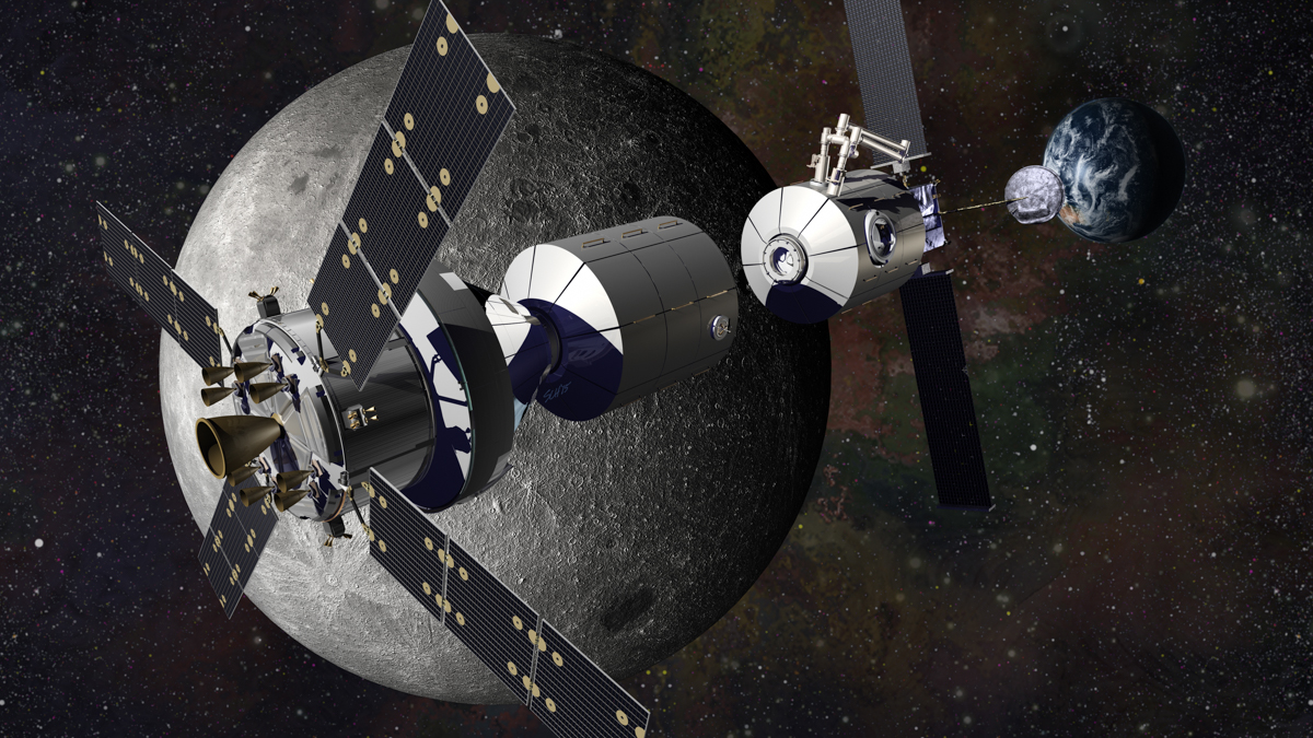 Россия и США займутся строительством лунной орбитальной станции