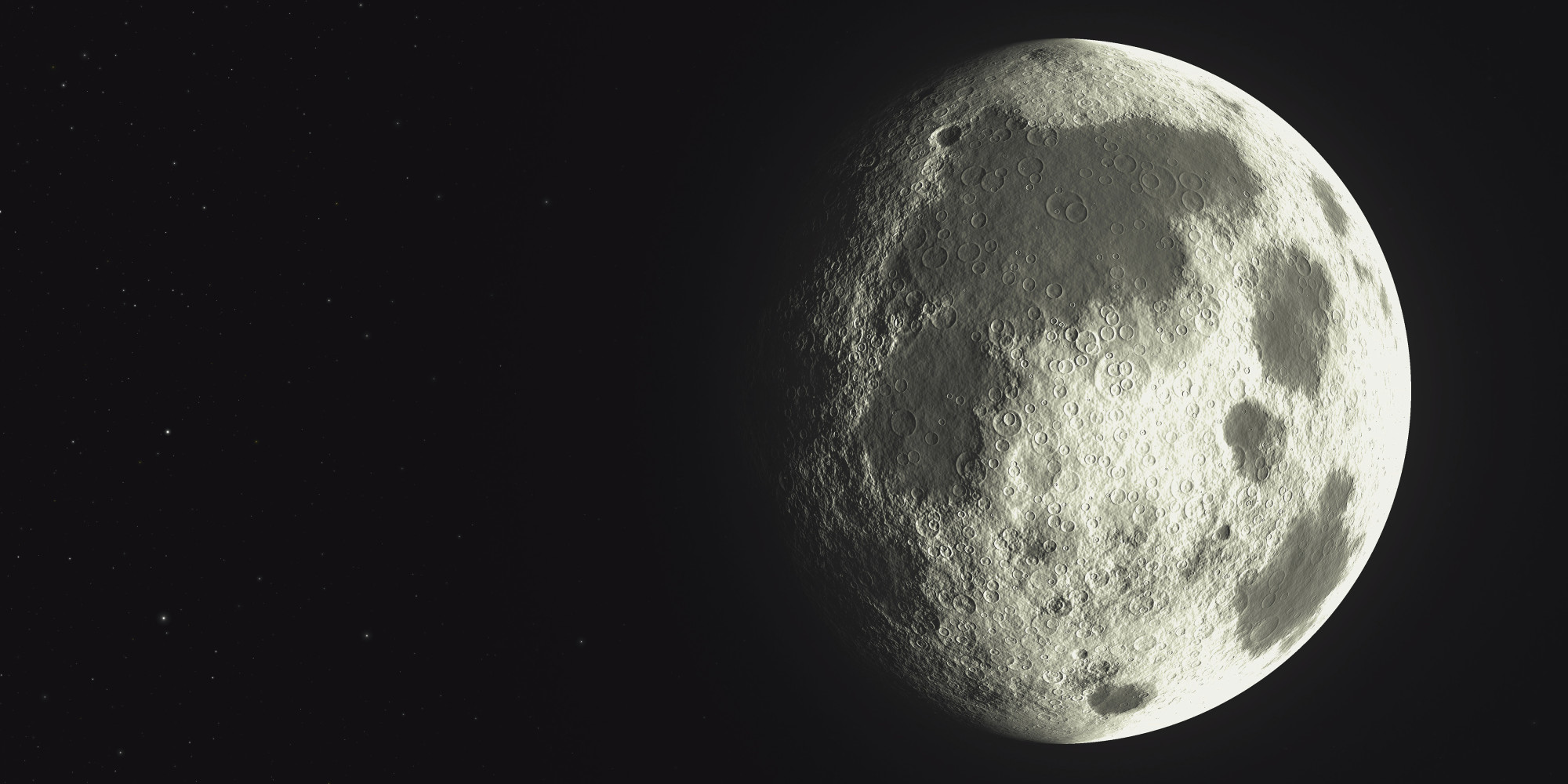 На темной стороне Луны обнаружены обломки летающей тарелки