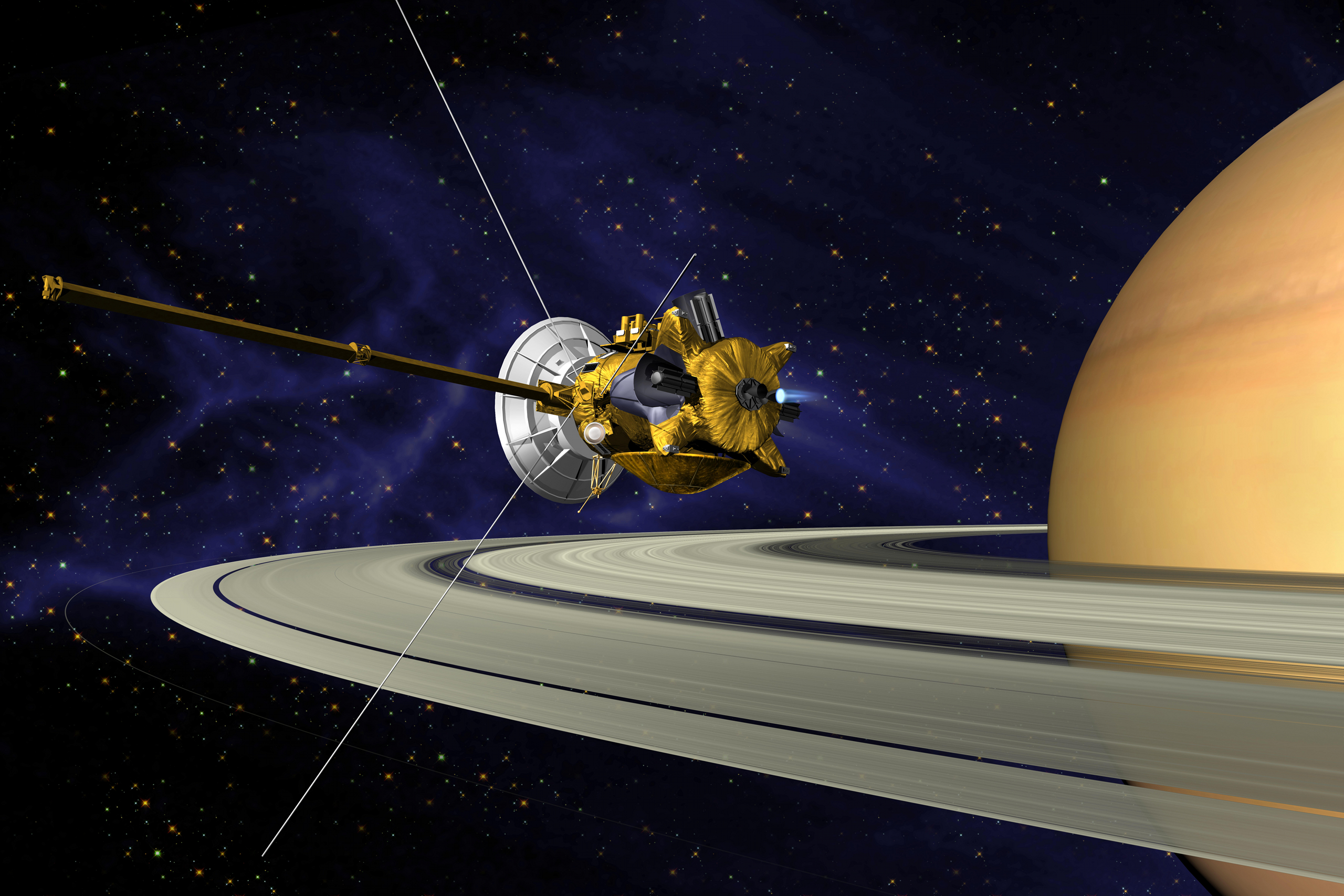 Среди колец Сатурна «Кассини» нашел органические «кирпичики» жизни