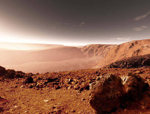 Марсианский бор указывает на обитаемость планеты