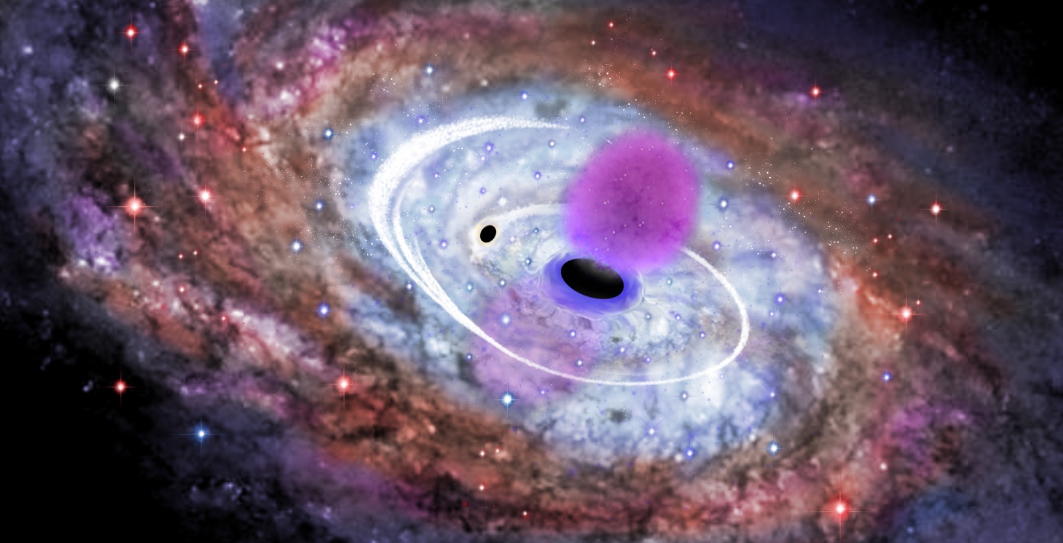 Телескоп ALMA засек новорожденные звезды в экстремальной среде около черной дыры