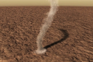 Специалисты обнаружили на Марсе большое количество опасных «пылевых дьяволов»